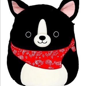 NWT Teddy Squishmallow 12 inch with red bandanna